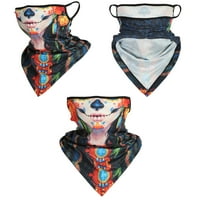 Lice maska ​​Bandana vrata za vrat s petljima ušnim šal -otpornim poklopcem lica balakla za sport i na otvorenom
