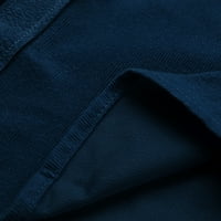 Plave košulje za muškarce proljetne i jesenske modne ležerne solidne solidne košulje košulje gornje bluze