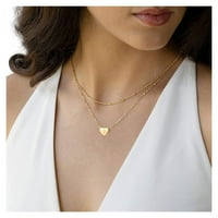 Ogrlice i privjesci za žene lanac slova ključna kost srce ljubavi ogrlica sa slovima na vratu Moda za žene