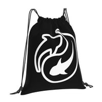 Očuvanje oceana yin yang morski pas ruksak za školsku sportsku plažu joga otporna na vodu torba za žene muškarce