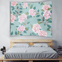 Biljni tapiserija Visokokvalitetna tapiserija za spavaću sobu, dekor dnevnog boravka zid za entuzijasta za dekor