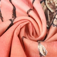 Ženske ljetne majice preveliki cvjetni Print Okrugli vrat Kratki rukav ležerna labava tunika naramenice Ženske