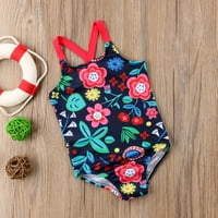 Kupaonski kupaći kostim s cvjetnim uzorkom za djevojčice od 0 do 5 godina, kupaći kostim za bebe, Odjeća Za plažu
