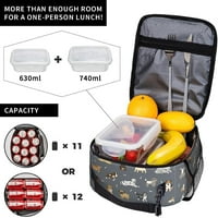 - Torba za ručak u paketima izolirana vrećica za hranu spremnik za hranu za putovanje u školu