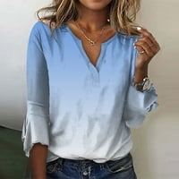 Twishirts For Women Cleace Fashion Woman v Neck rukavi majica jesenski bluza bluza bluza