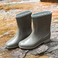 Modne kišne čizme srednje cijevi dame PVC ne kliziste čizme za kišu vode cipele Žene gumene cipele