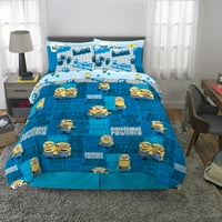 Minions Kids puni krevet u torbi, kombiniranim listovima i sramota, plava, univerzalna