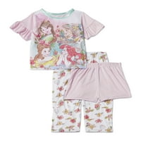 Opuštena pidžama s kratkim rukavima za djevojčice Princess Disneia set