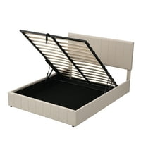 Aukfa Queen size tapecirani krevet platforme, modni platni platforma okvir kreveta s hidrauličkim skladištenjem