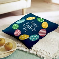 Bacajte jastuke poklopci sretni uskrsni jastuk jastuka pokriva uskrsni zečje jaje proljetni dekor kuće za kauč
