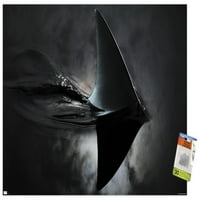 Zidni plakat s perajama morskog psa-noći s gumbima, 22.375 34