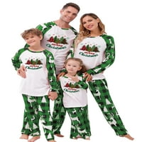 Božićne obiteljske pidžame, odgovarajući Setovi, božićno drvce, identične pidžame za odrasle, dječji svečani kućni
