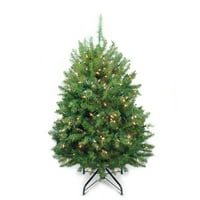 Umjetno božićno drvce od 4 ' od potpuno osvijetljenog Sjevernog bora-prozirna svjetla