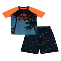 Wonder Nation Boys Pidžama kratke hlače set za spavanje, dvodijelni set, veličine 4- & Husky