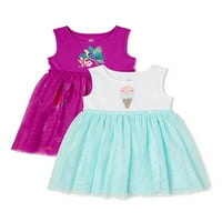 Wonder Nation Baby & Toddler Girls Tutu Modne haljine, 2-pack, veličine 12m-5T