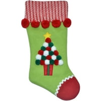 Vrijeme za odmor božićni dekor 20 pom pom čarapa