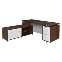 Regency sjedenje Onedesk 71 L-desk sa 60 bočna datoteka i otvoreni kabinet za pohranu niska credenza