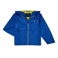 S. Polo Assn. Boys 'Zip-front Windbreaker jakna s haubom, veličine 4-16