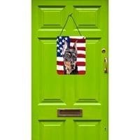 99644 Američki pinč s printom američke zastave obješen na zid ili vrata, 12.16, Višebojni