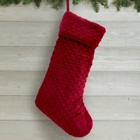 Moja teksaška kuća Madison pametna crvena božićna čarapa, 21