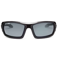 Zaštitne sunčane naočale-crni okvir, srebrne zrcalne leće