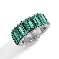 Do 65% popusta na AMLBB Žene prstenove Vintage Romantic Exquis Full Drill Multicolor Geometry Rings Dame Nakit