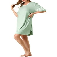 Jedinstvene ponude ženskog kratkih rukava spavaćica meka košulja haljina za spavanje