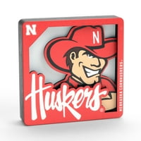 YouthEfan NCAA Nebraska Cornhuskers 3D serija logotipa Magnet