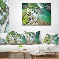 Turistički put DesignArt u jezerima Plitvice - Jastuk za bacanje fotografija - 12x20