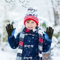Zimske dječje skijaške rukavice s grijanim prstima vodootporna zaštitna navlaka otporna na habanje za dječake