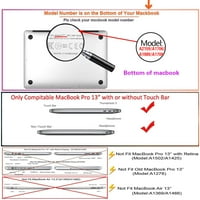 KAISHEK Kompatibilni najnoviji MacBook Pro 13 - Model izlaska A1706 i A1708 i A1989 i A2159 i A2251 i A2289 &