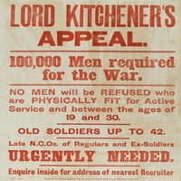 Lord Kitcheners žalbeni plakat tisak po ® Biblioteci za slike Nacionalne vojske Muzej Mary Evans