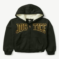 Justice Girls J-Sport Sherpa obložio je puni zip hoodie, veličine XS-XLP