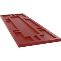 Ekena Millwork 18 W 39 H TRUE FIT PVC HASTINGS FIKSNI BILO TREBA, FIRE CRVENI