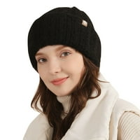 Ženski zimski šešir topliji ležerni plišani heklani Višebojni ženski šeširi pleteni Bomber bejzbol kape za žene
