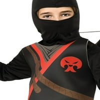 Dječji crni ninja kostim za Noć vještica za djecu
