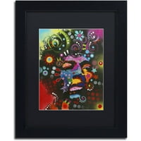 Zaštitni znak likovna umjetnost Jimi Hendrix Canvas Art Dean Russo, Black Matte, Crni okvir
