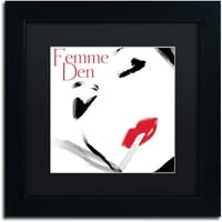 Zaštitni znak likovna umjetnost Femme den i Canvas Art by Color Bakery Black Matte, crni okvir
